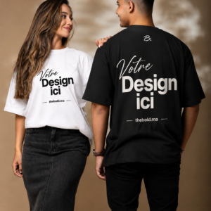 A003 - T-shirt Oversize Unisexe - Votre Design ICI (5 Couleurs)