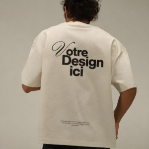 A001 - T-shirt Oversize - Votre Design ICI (5 Couleurs)